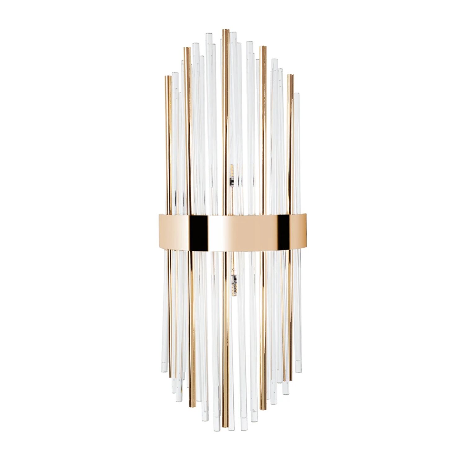 Настенный светильник Arte Lamp Acapulco A1007AP-2GO, арматура золото, плафон стекло прозрачное