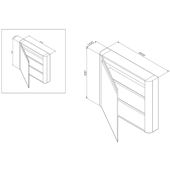 Мебель для ванной AM.PM Sensation 80, цвет орех