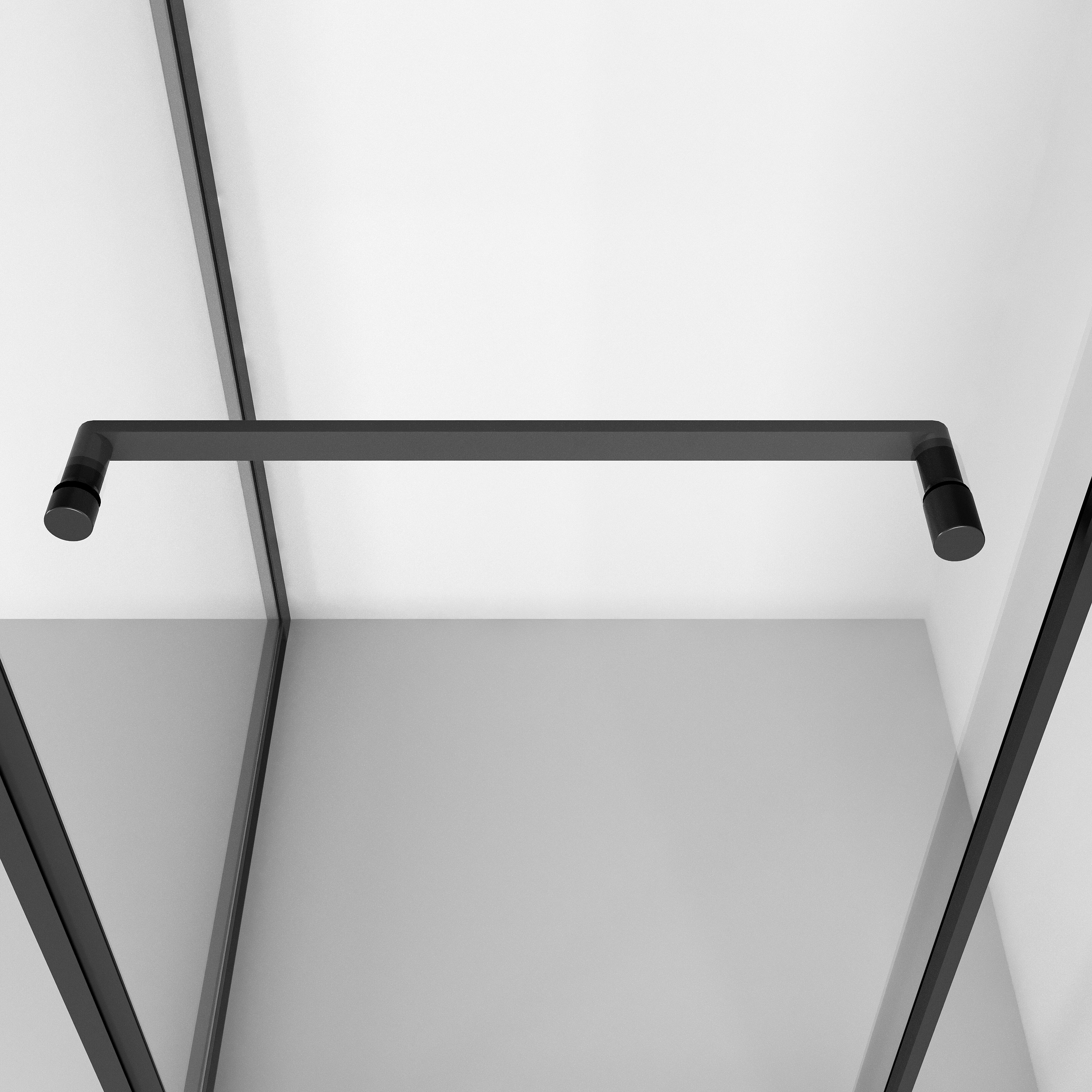 Душевой уголок Niagara Nova NG-6835-34 Black 100x100, стекло прозрачное, профиль черный матовый - фото 1