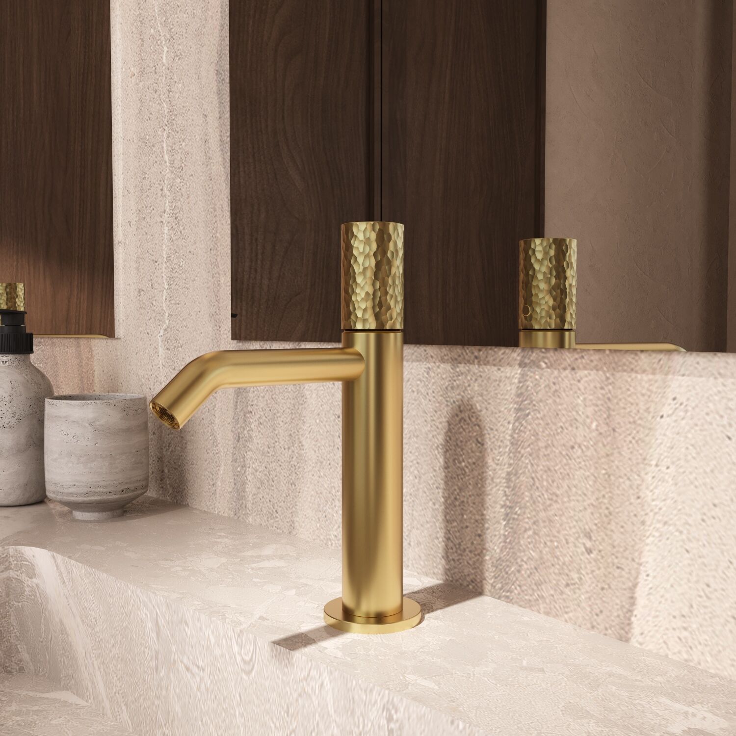 Смеситель Vincea Aura VBF-6AU1BG для раковины, цвет брашированное золото - фото 1