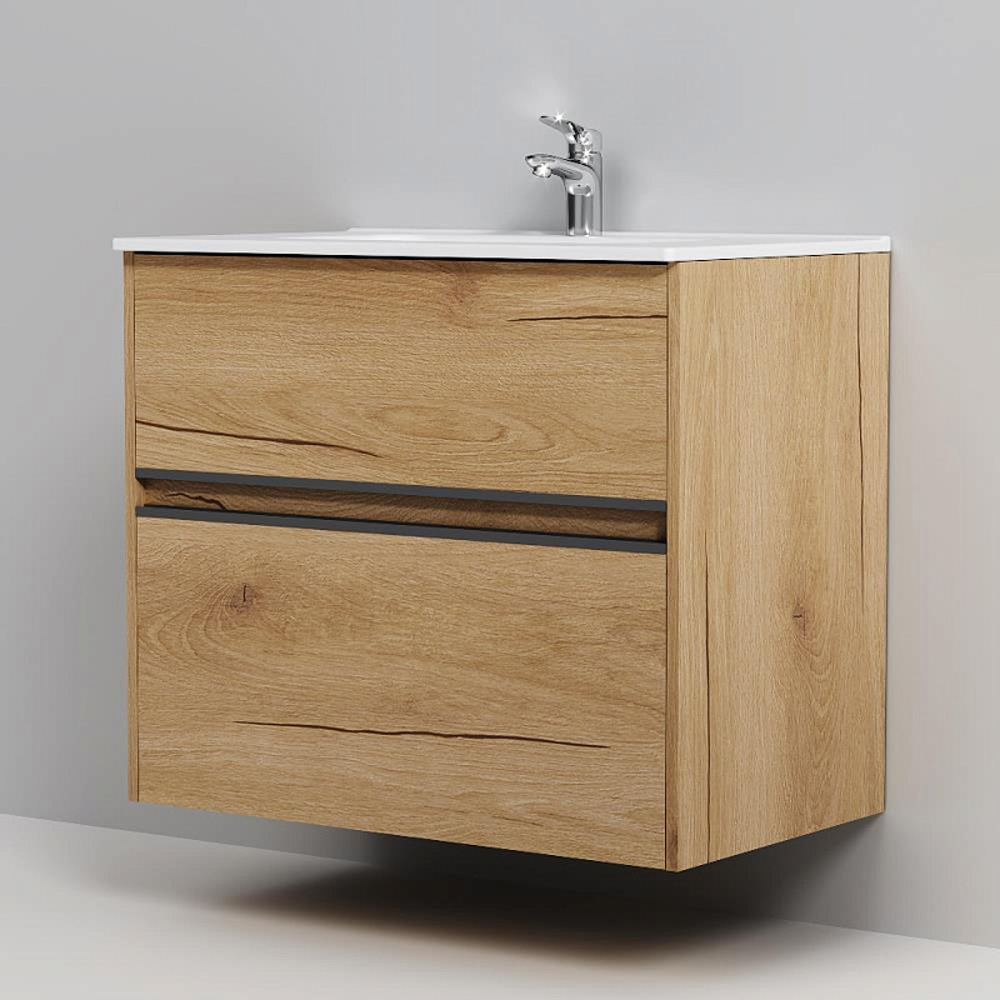 Тумба под раковину AM.PM Sense 80 подвесная/напольная, цвет светлое дерево