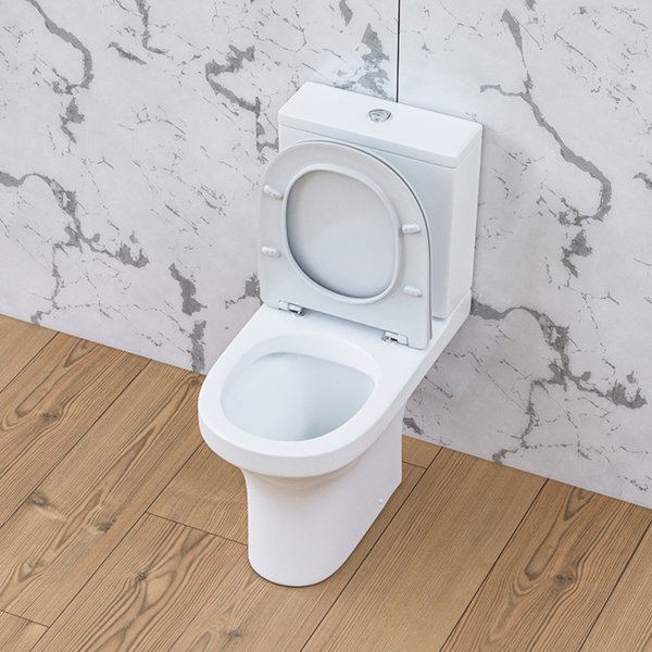 Унитаз-компакт Damixa Skyline DX35C8600SC напольный, безободковый, с сиденьем микролифт