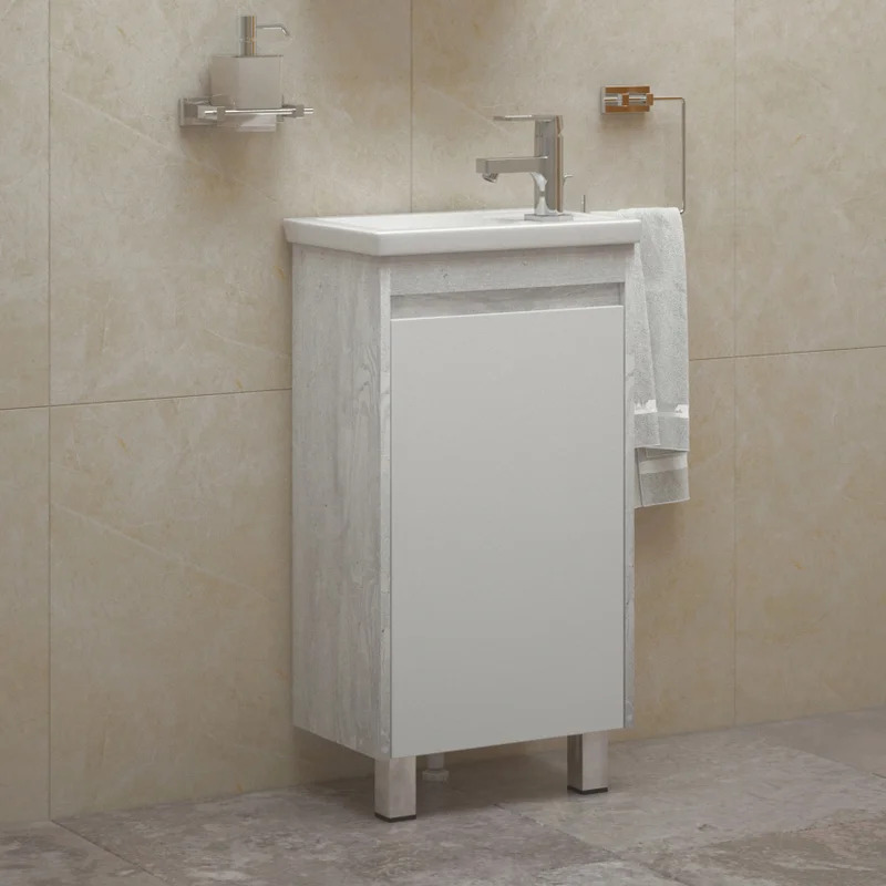 Мебель для ванной Corozo Остин 45, цвет пайн белый - фото 1