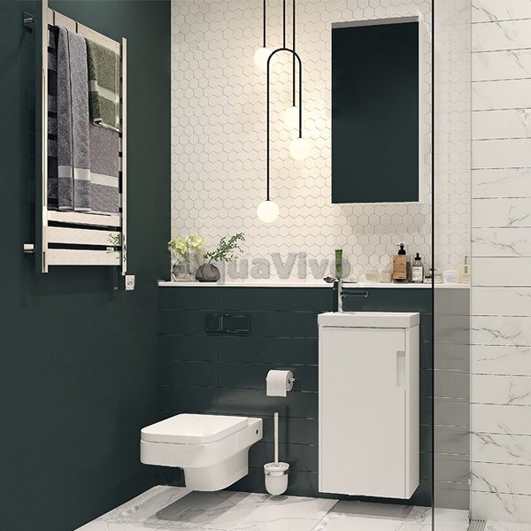 Мебель для ванной Velvex Klaufs 40 подвесной, цвет белый - фото 1