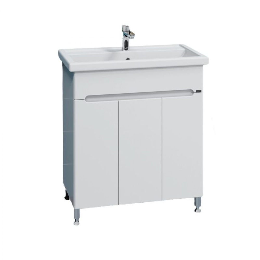 Тумба Санта Лондон 80 под раковину Фостер, напольная, с дверцами, цвет белый - фото 1