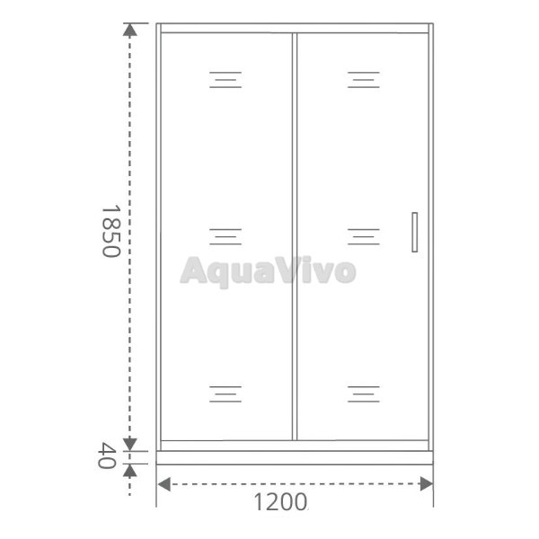 Душевая дверь Good Door Infinity WTW-120-G-CH 120, стекло грейп, профиль хром - фото 1