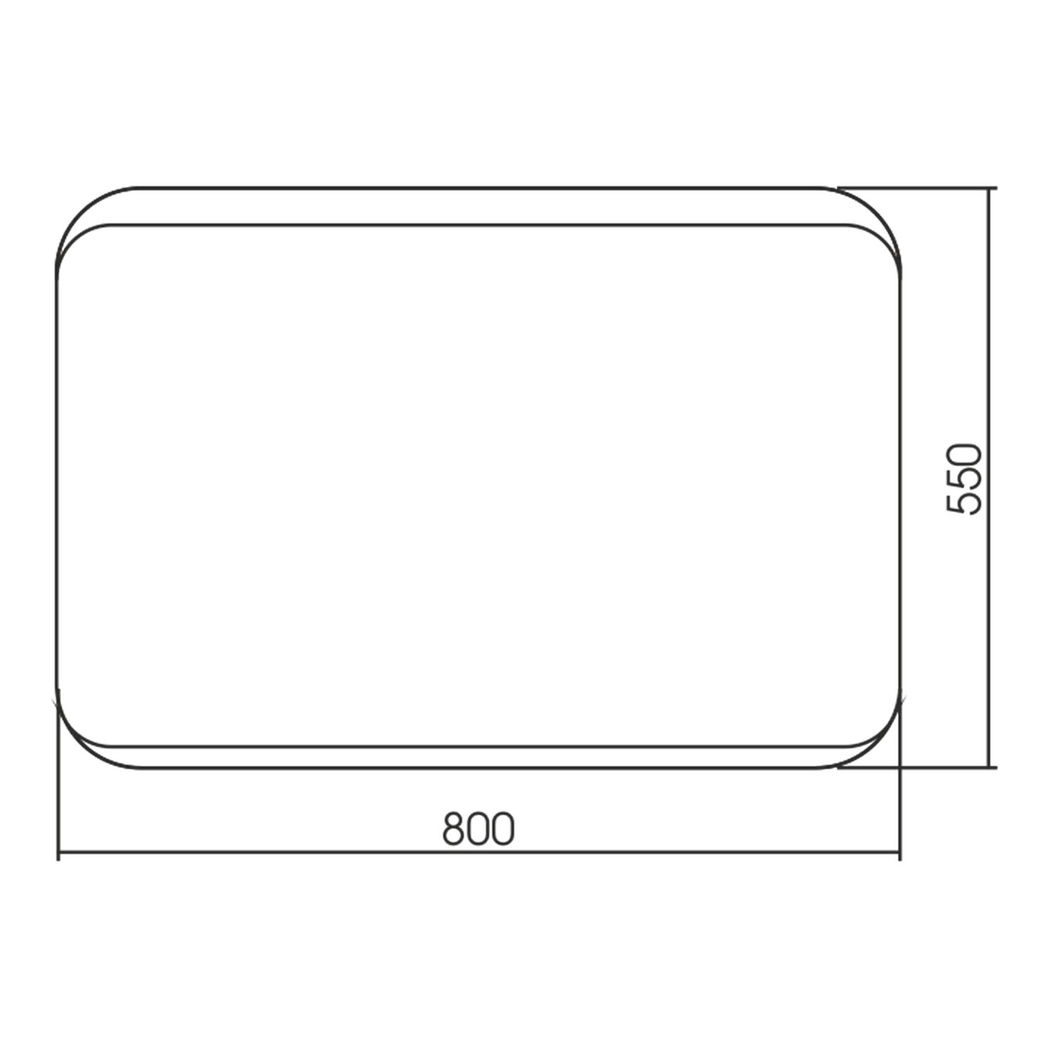 Зеркало Mixline Алькон 55x80, горизонтальный / вертикальный монтаж - фото 1