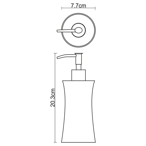 Дозатор WasserKRAFT Salm K-7699 для жидкого мыла, цвет хром - фото 1
