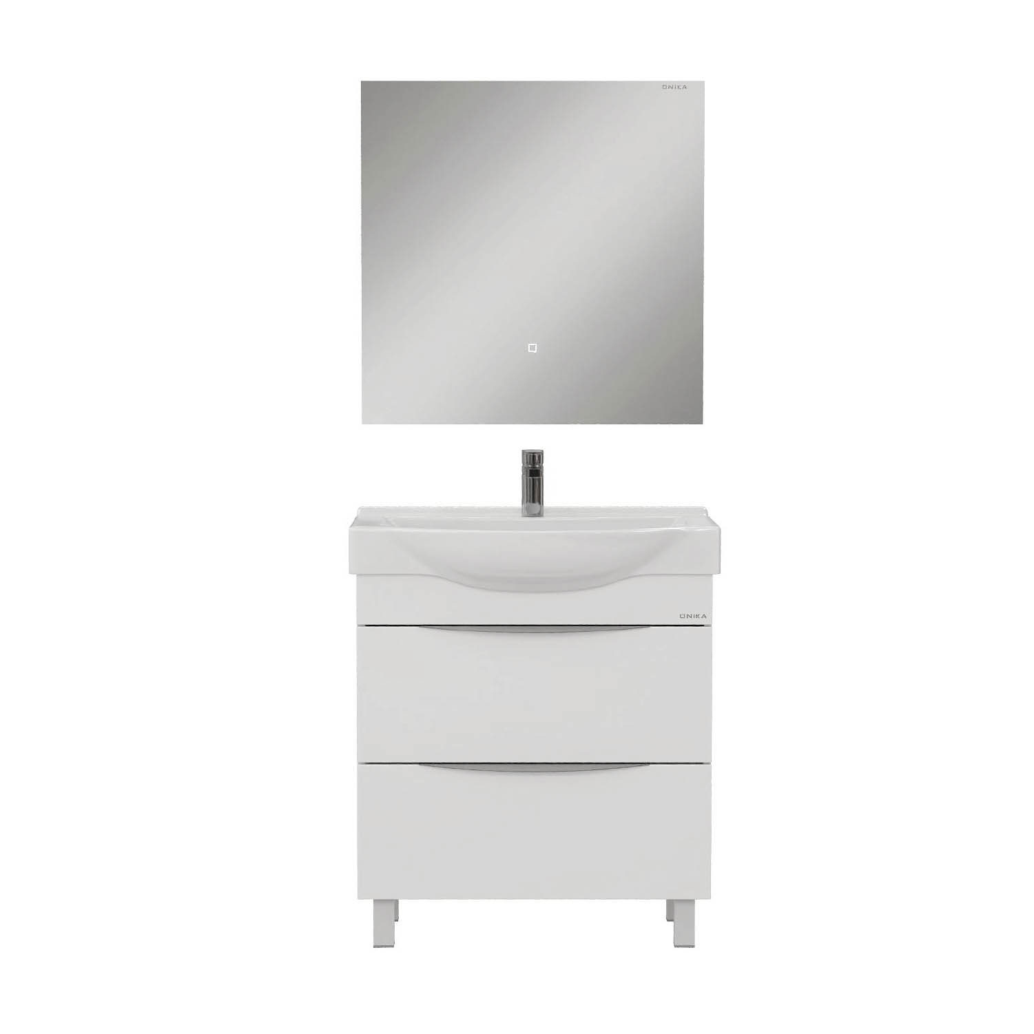 Мебель для ванной Оника Навиа 80, напольная, цвет белый