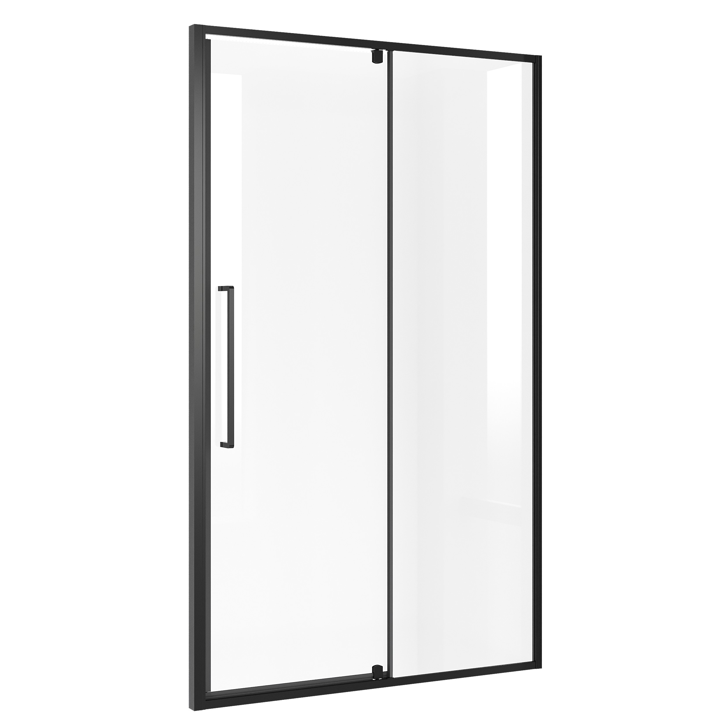 Душевой уголок Niagara Nova NG-85-12AB-A100B-34 120x100, стекло прозрачное, профиль черный матовый - фото 1