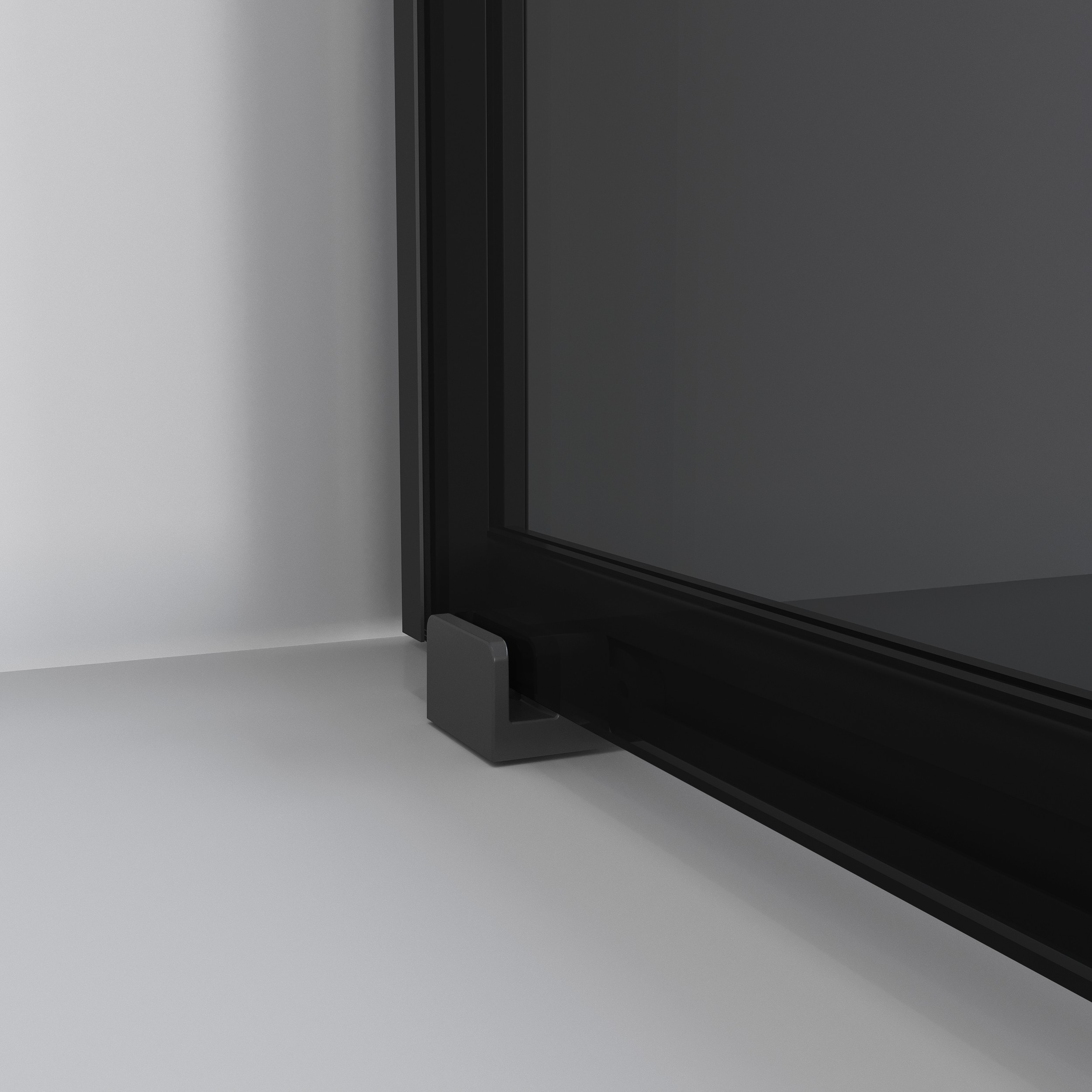 Душевой уголок Niagara Nova NG-2824-34 Black 100x100, стекло тонированное, профиль черный матовый