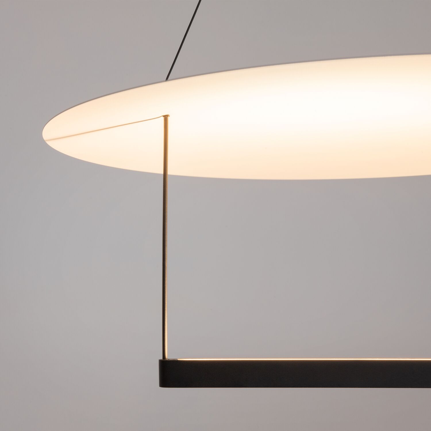 Подвесной светильник Maytoni Ambience MOD280PL-L30B3K, арматура черная, плафон металл белый - фото 1