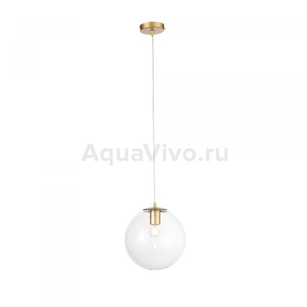 Подвесной светильник ST Luce Liora SL1150.203.01, арматура металл, цвет золото матовое, плафон стекло, цвет прозрачный