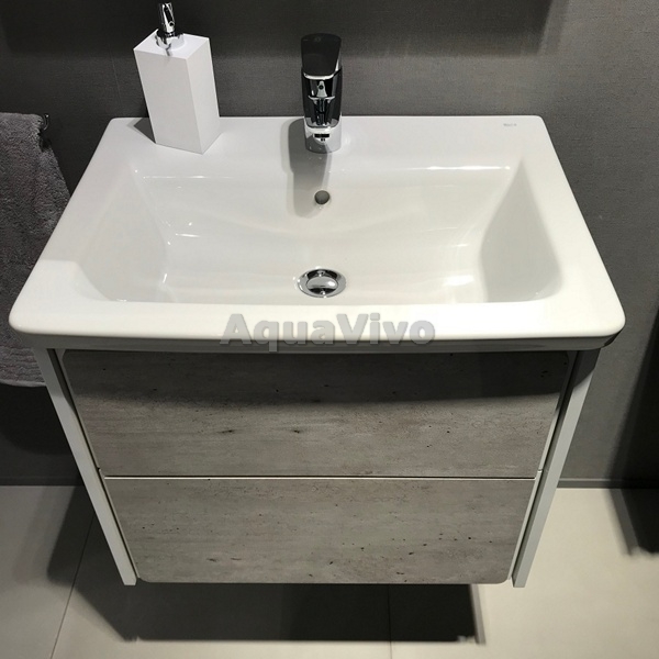 Мебель для ванной Roca Ronda 80, цвет бетон / белый глянец
