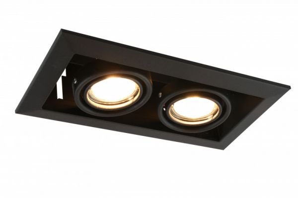 Точечный светильник Arte Lamp Cardani Piccolo A5941PL-2BK, арматура черная, 25х13 см