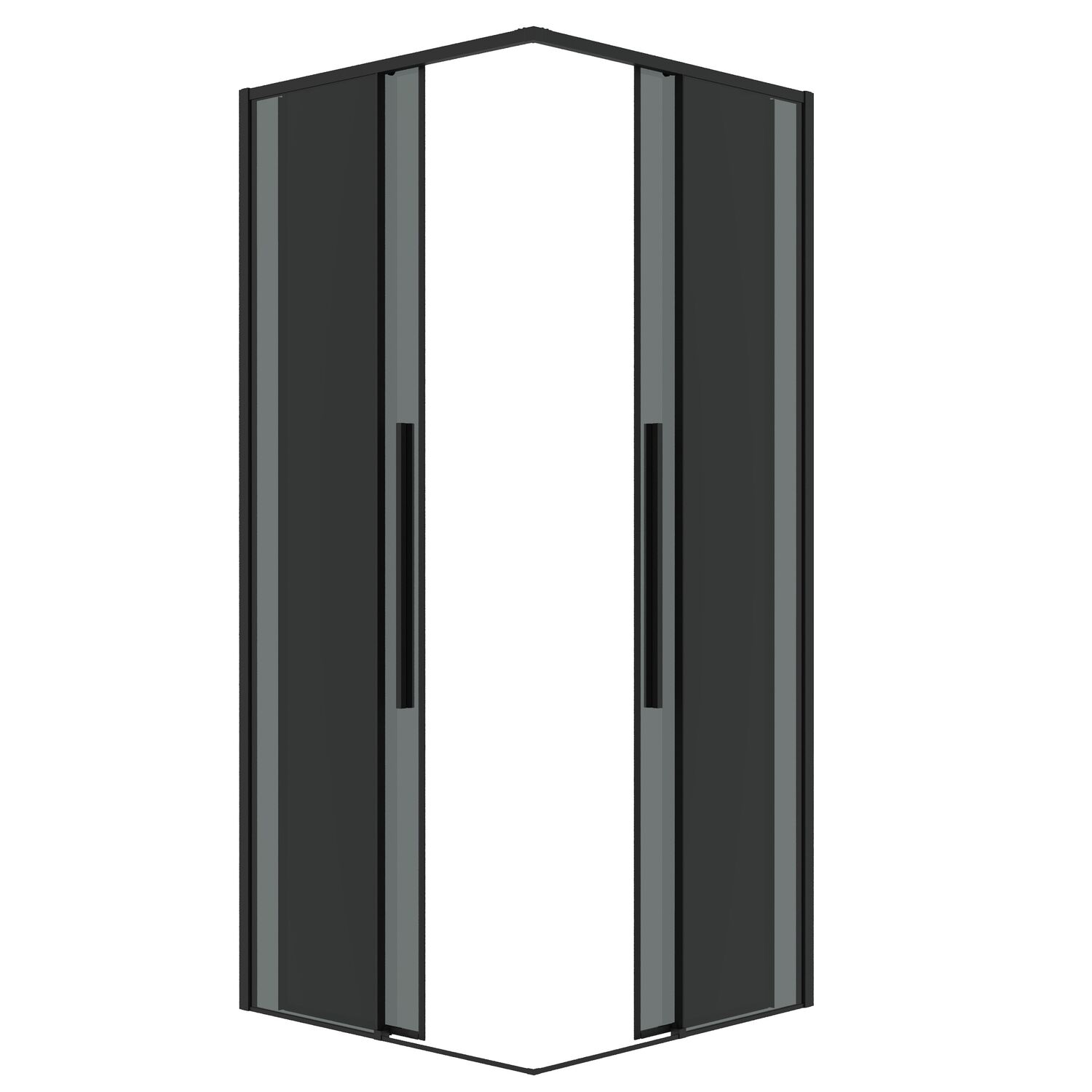 Душевой уголок Grossman Galaxy 300.K33.01.9090.21.10 90х90, стекло тонированное, профиль черный матовый