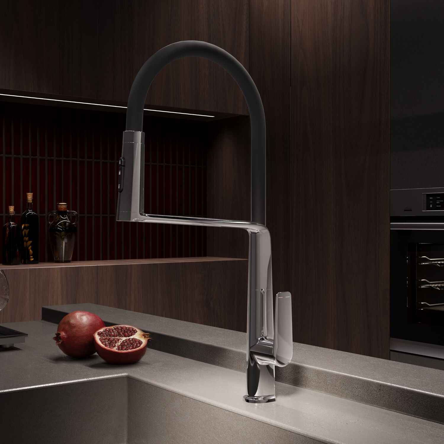 Смеситель Vincea VKF-118CH для кухни, с гибким изливом, цвет хром - фото 1