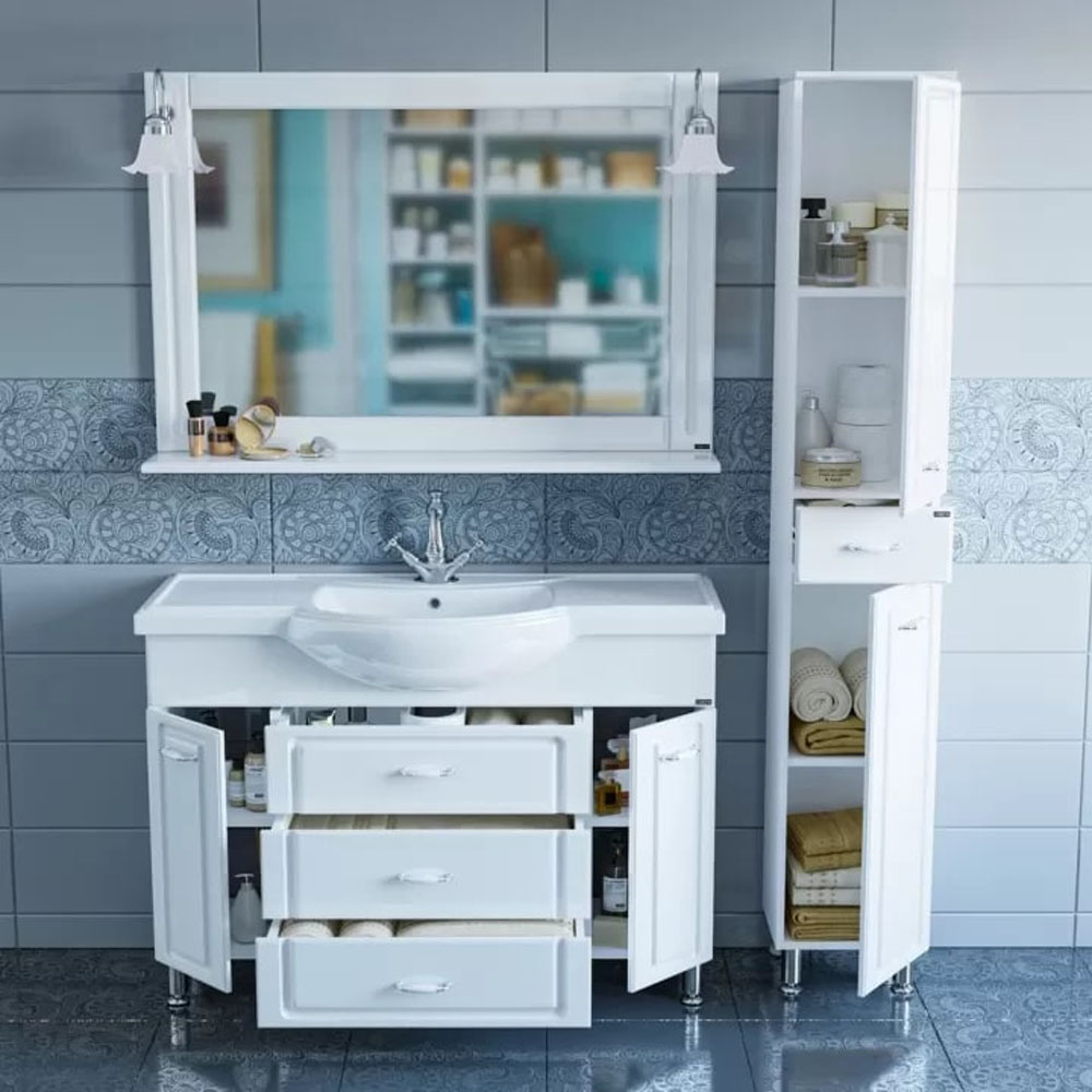 Мебель для ванной Санта Монарх 120, цвет белый