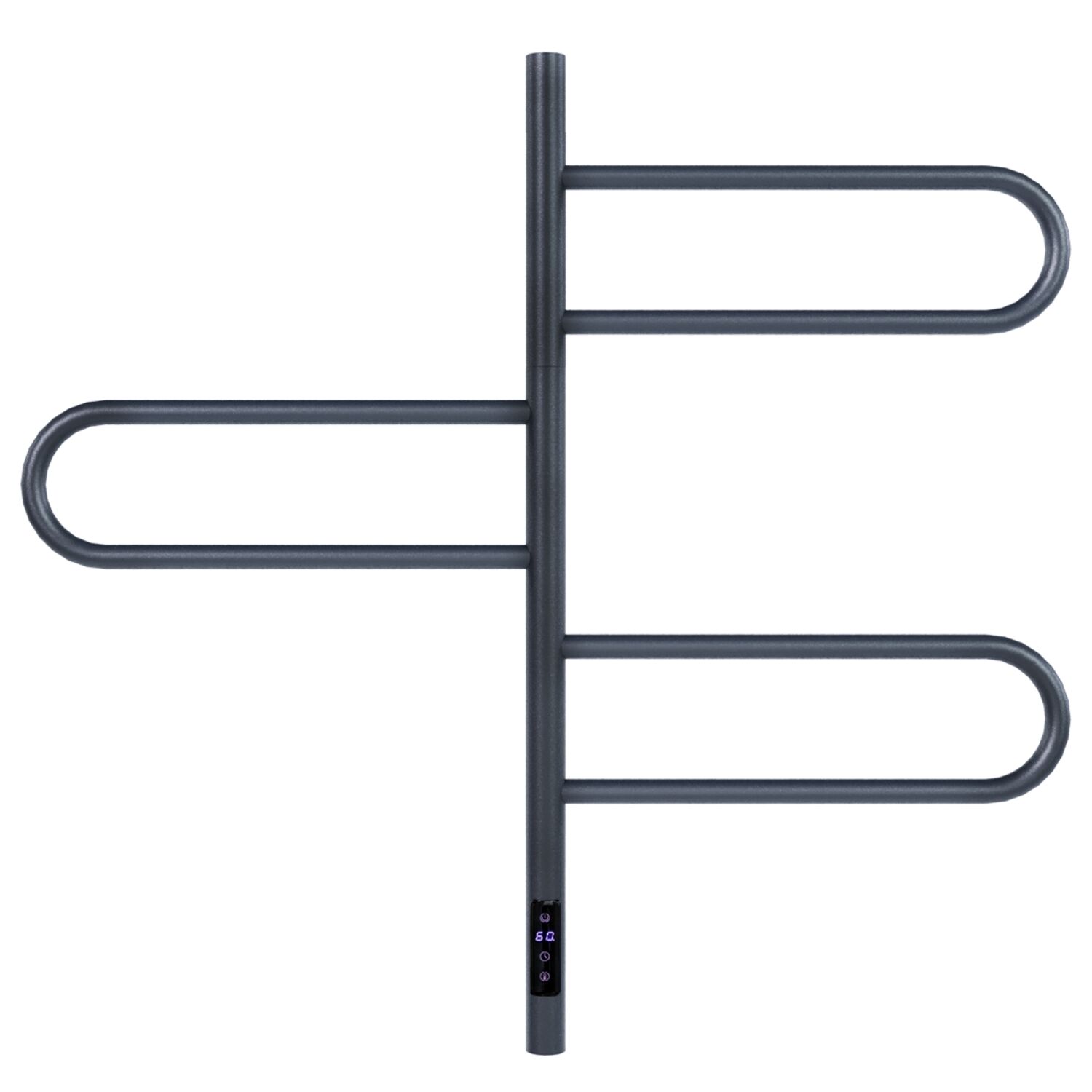 Полотенцесушитель Vincea VTD-1R2CGE 44х80 электрический, цвет графит