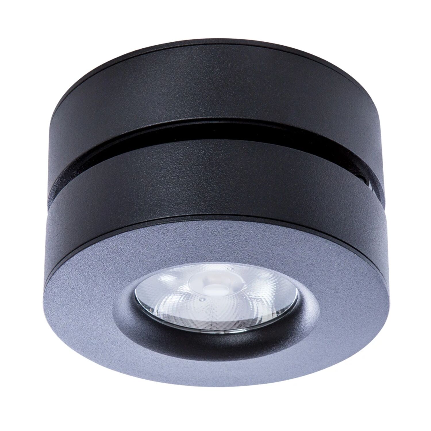 Точечный накладной светильник Arte Lamp Vela A2511PL-1BK, арматура черная, плафон металл черный