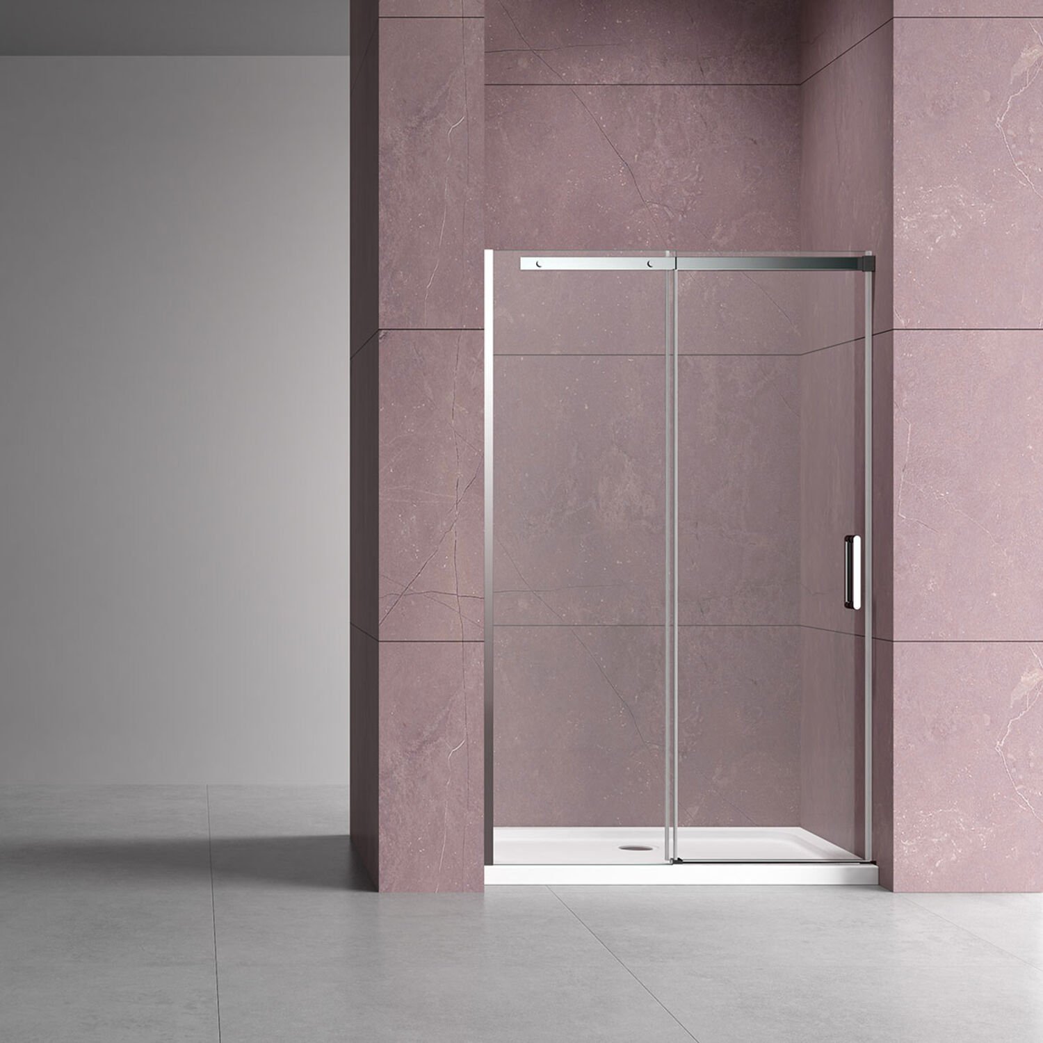 Душевая дверь Vincea Dice VDS-4D 140x200, стекло прозрачное, профиль хром