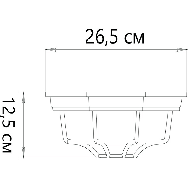 Потолочная люстра Arte Lamp Pegasus A3100PL-1WH, арматура белая, плафон стекло белое, 27х27 см