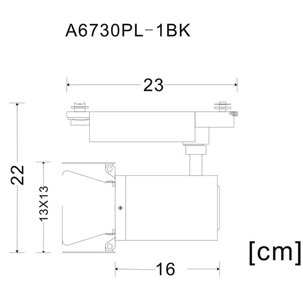 Спот Arte Lamp Falena A6730PL-1BK, арматура черная, плафон металл черный, 13х16 см - фото 1