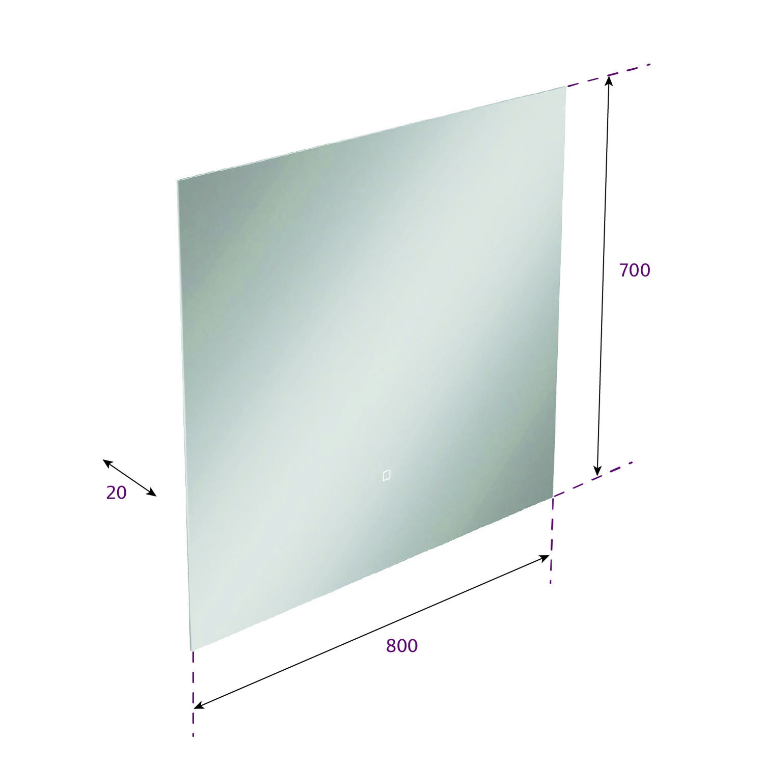 Мебель для ванной Оника Эсквана 80, подвесная, цвет белый