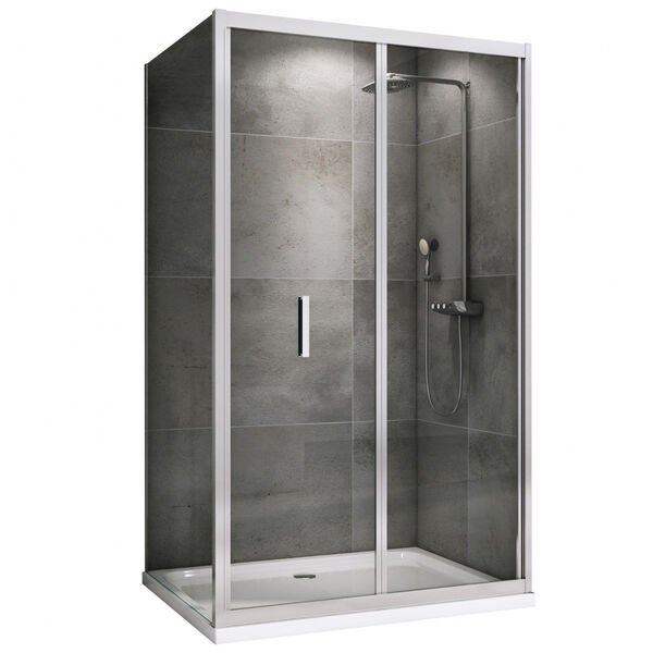Душевой уголок Abber Sonnenstrand AG07090-S80 90x80, стекло прозрачное, профиль хром