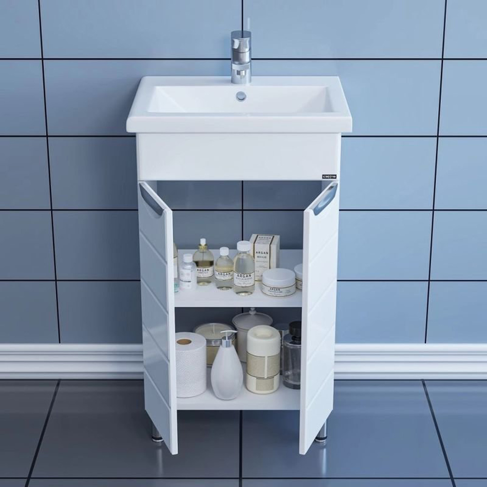 Тумба Санта Родос 50, под раковину Фостер, цвет белый - фото 1