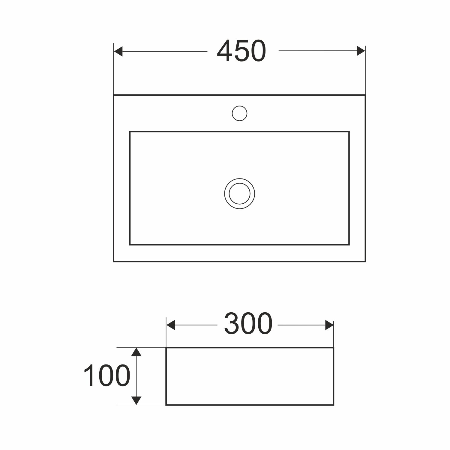 Раковина Mixline Wave Trend 45x30 накладная, цвет белый - фото 1