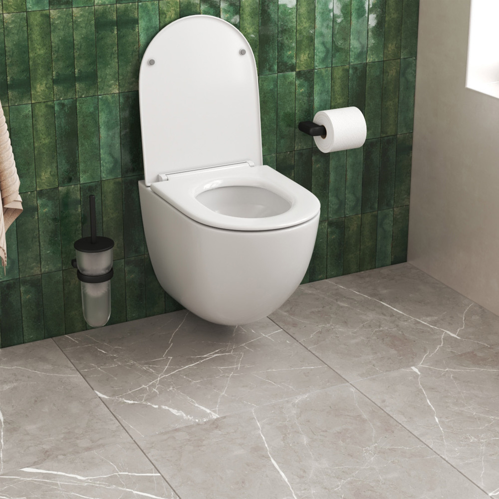 Комплект: Инсталляция AM.PM Pro I012704+Кнопка I047038 черная+JOKI Stella XL T JK0011011 белый унитаз, смыв торнадо - фото 1