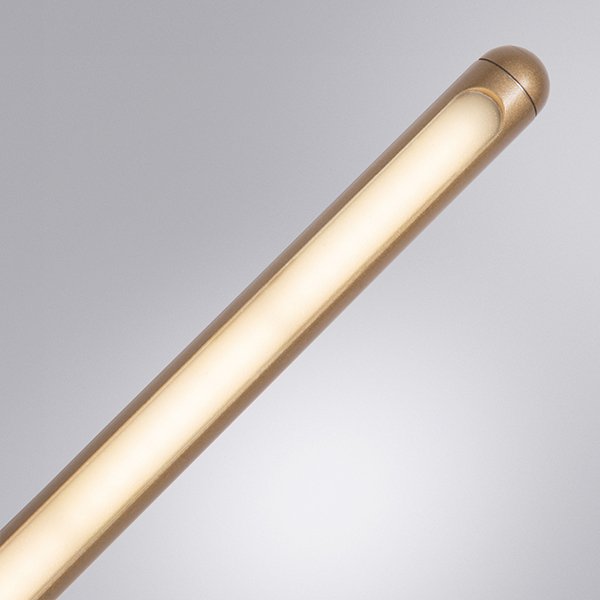 Подсветка для картин Arte Lamp Prima A2028AP-1GO, арматура золото матовое, плафон акрил белый, 16х84 см - фото 1