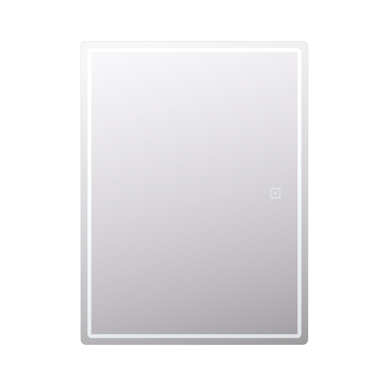 Шкаф-зеркало Vigo Geometry 60, левый, с подсветкой, цвет белый