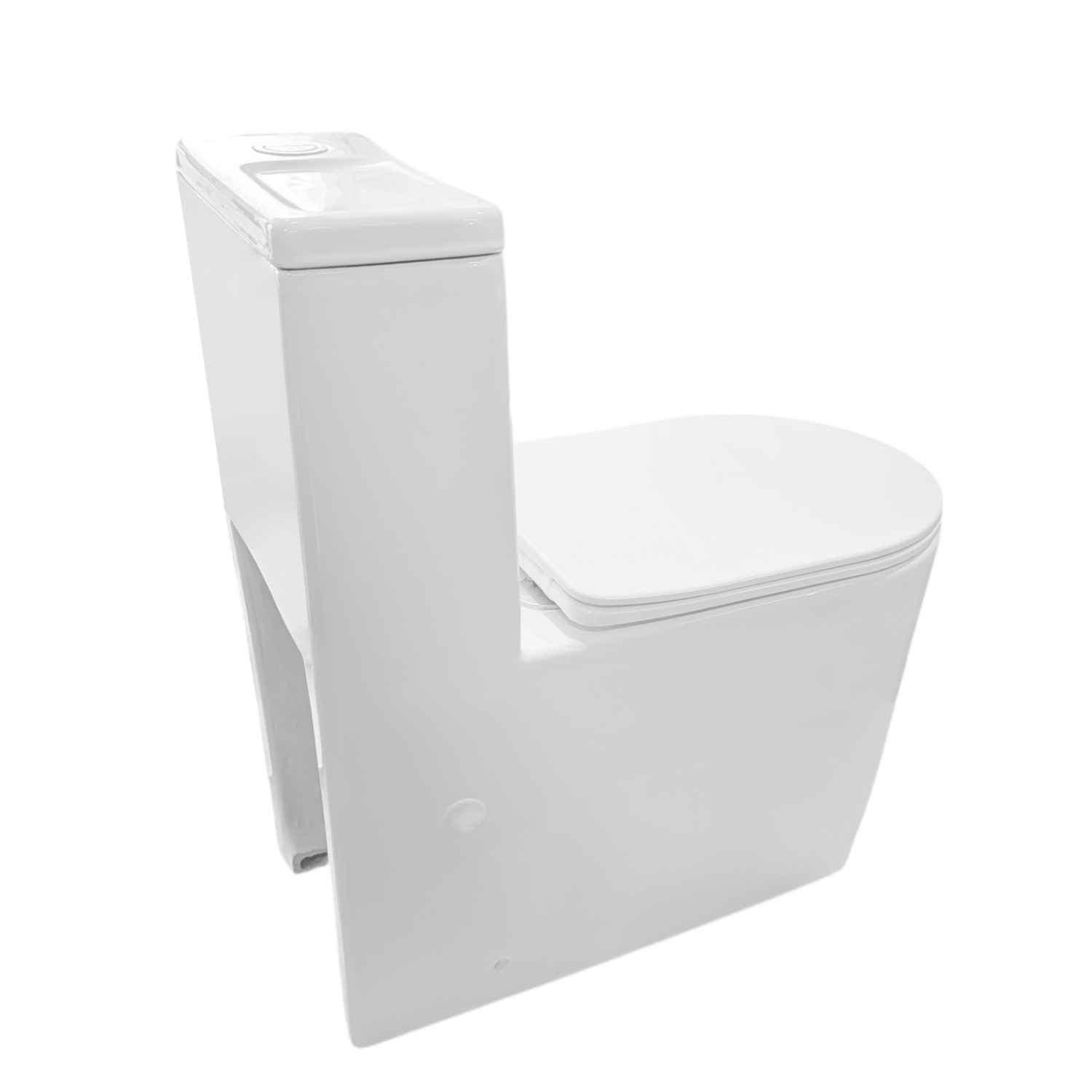 Унитаз-моноблок Joki Royal T JK86472103 напольный, безободковый, смыв Торнадо, с сиденьем микролифт, цвет белый - фото 1