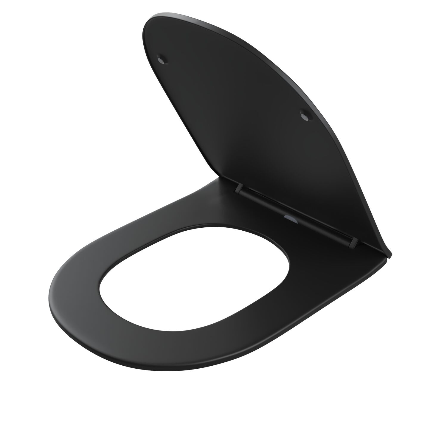 Сиденье Grossman 4455BMS для унитаза, с микролифтом, цвет черный матовый - фото 1