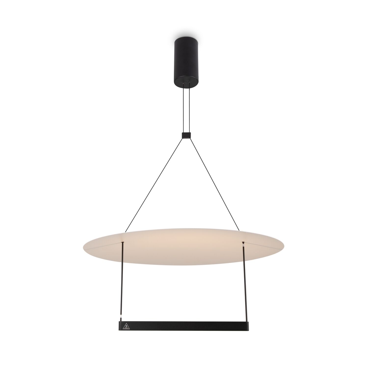 Подвесной светильник Maytoni Ambience MOD280PL-L30B3K, арматура черная, плафон металл белый