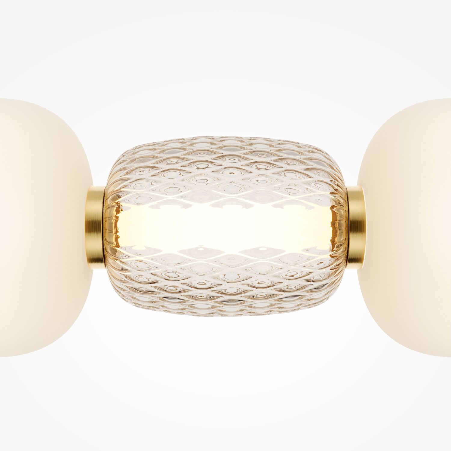 Подвесной светильник Maytoni Pattern MOD267PL-L42G3K, арматура золото, плафон стекло прозрачное / белое - фото 1