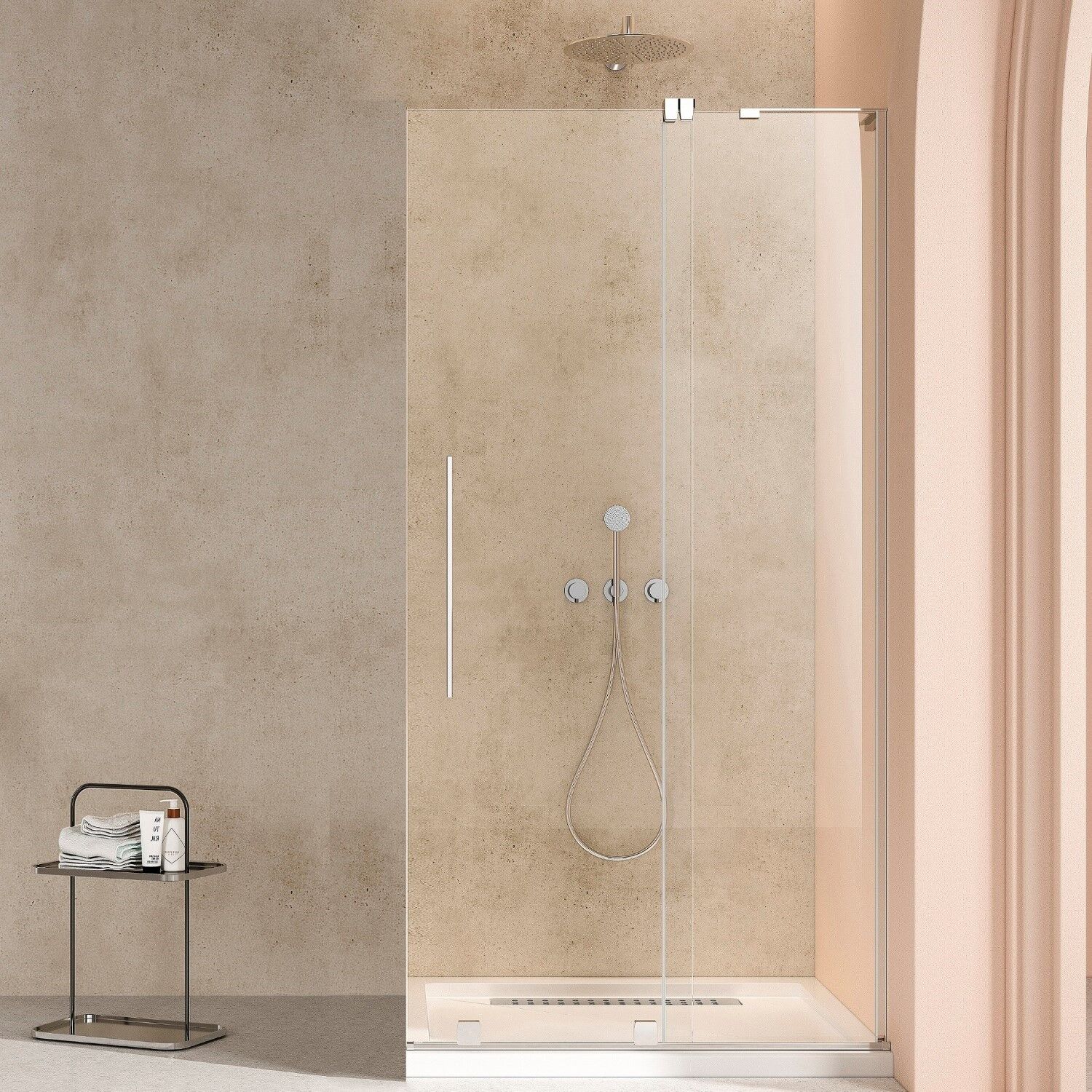 Душевая перегородка Vincea Walk-In VSW-4WSL 120x200, стекло прозрачное, профиль хром