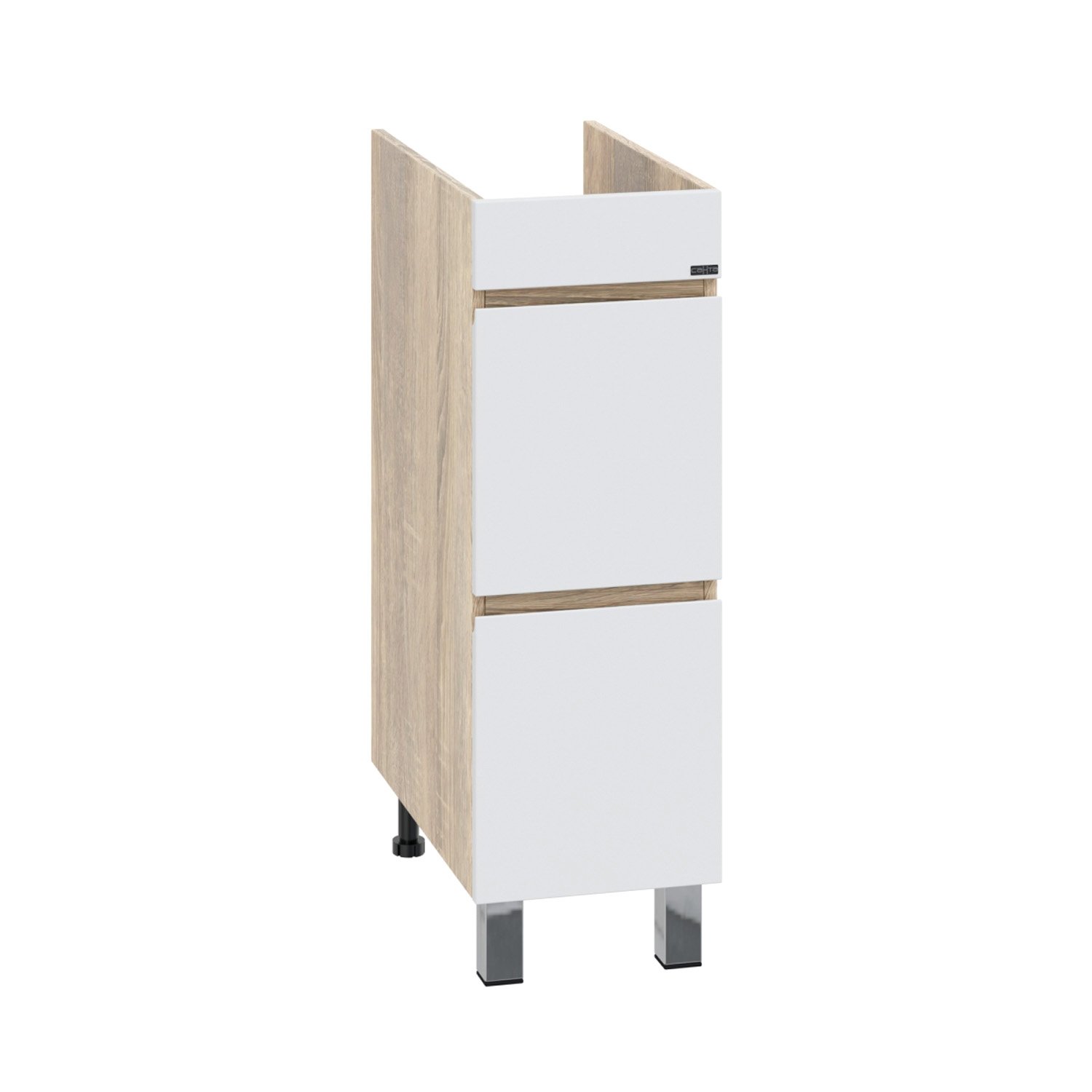 Тумба под раковину Санта Марс 29, цвет белый / янтарное дерево - фото 1