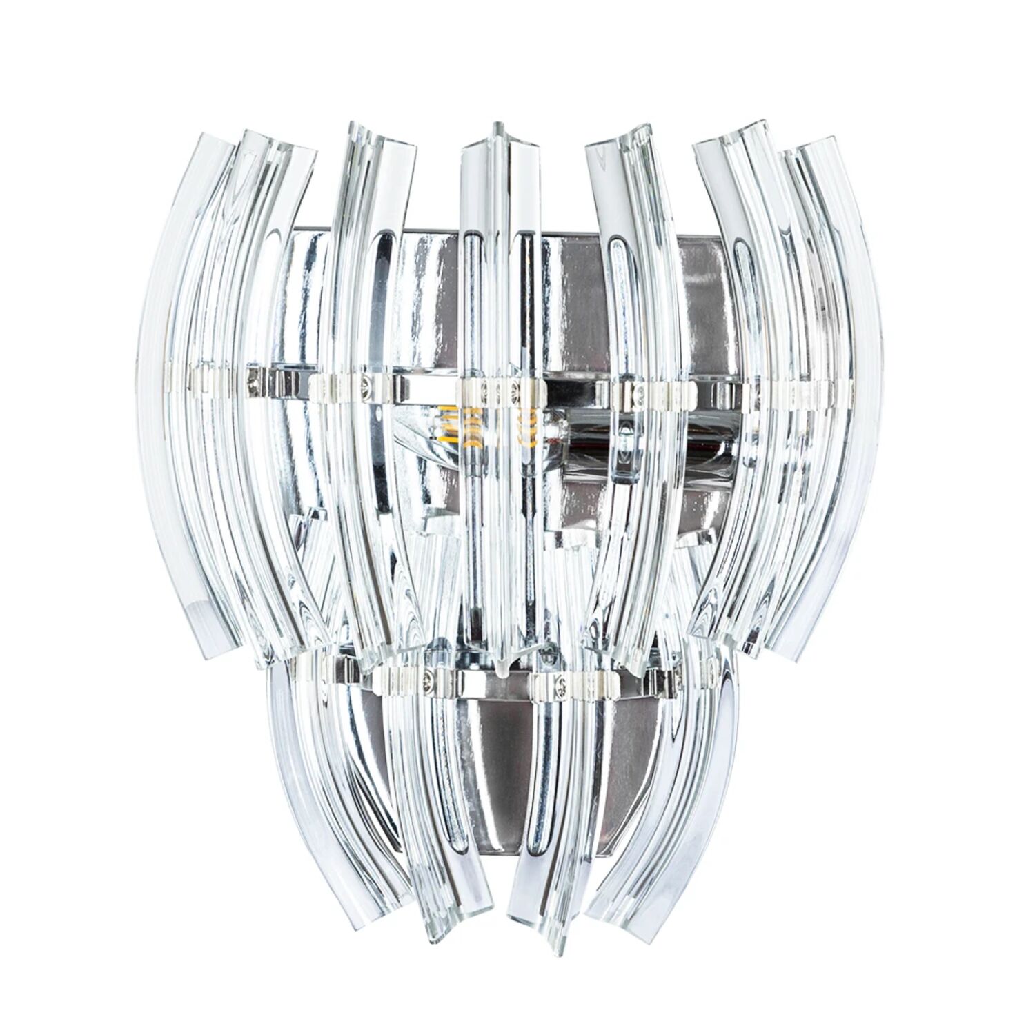 Настенный светильник Arte Lamp Ella A1054AP-1CC, арматура хром, плафон стекло прозрачное