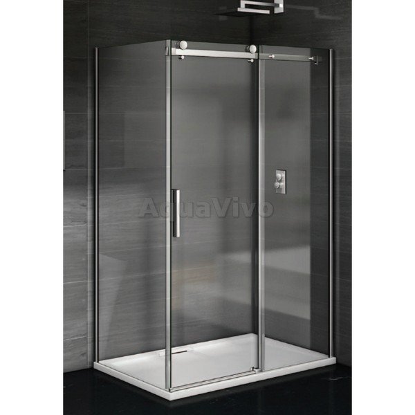 Душевой уголок Good Door Galaxy WTW+SP-C-CH 120x90, стекло прозрачное, профиль хром