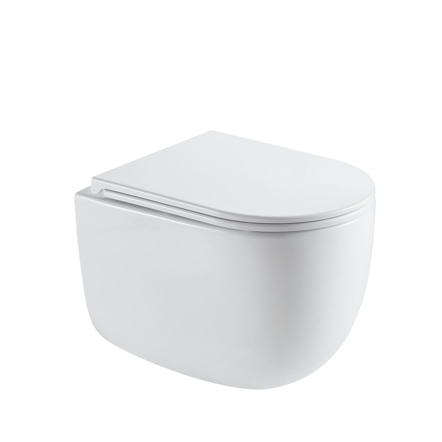 Унитаз Vincea Intero VT1-57TFS подвесной, безободковый, смыв Торнадо, с сиденьем микролифт, цвет белый