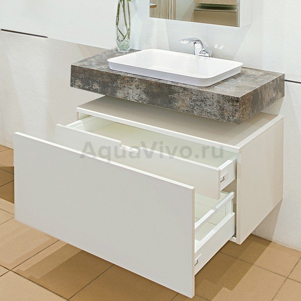 Мебель для ванной Velvex Unit 80, цвет шатанэ, белый мрамор, графит, пламенный орех, подземный чугун, белый хеврон