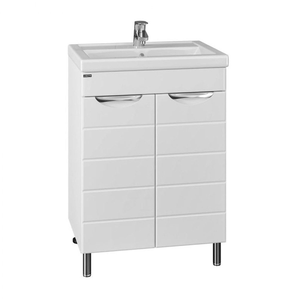 Тумба Санта Родос 60 N, под раковину Грация, цвет белый - фото 1