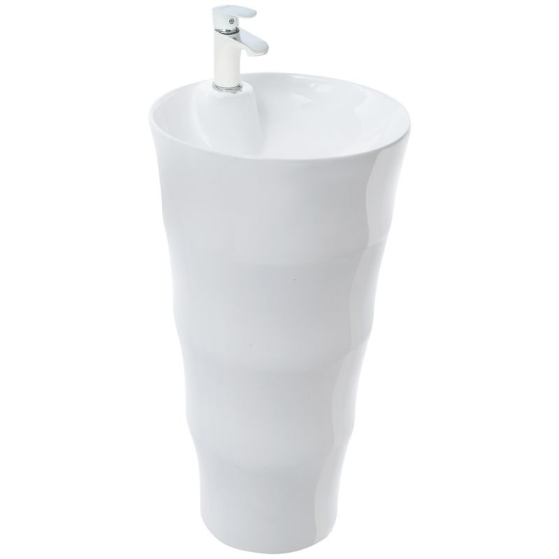 Раковина Weltwasser SK Leerbach 4242 GL-WT напольная, 42x42 см, цвет белый глянец