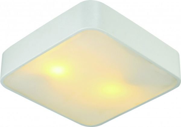 Потолочный светильник Arte Lamp Cosmopolitan A7210PL-2WH, арматура белая, плафон стекло белое, 30х30 см