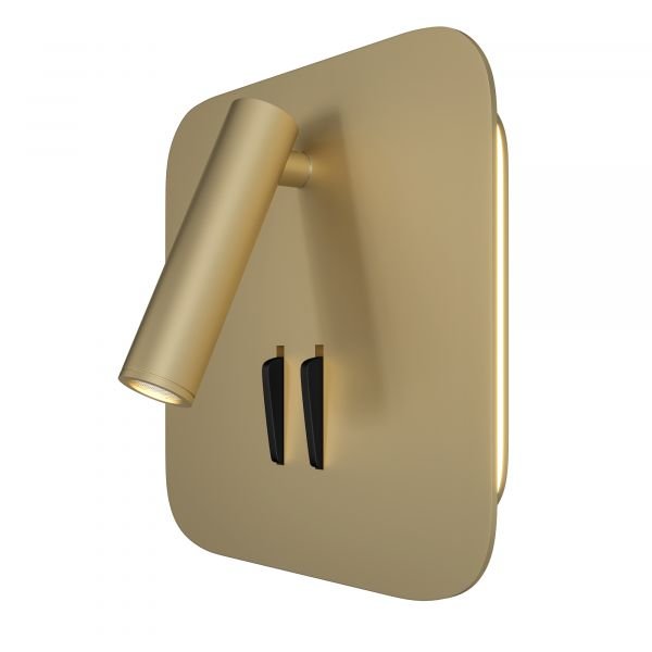 Бра Maytoni Technical Ios 176 C175-WL-01-6W-MG, арматура золото матовое, плафон металл золото матовое