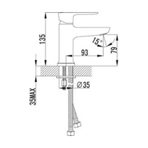 Смеситель Lemark Basis LM3606C для раковины - фото 1