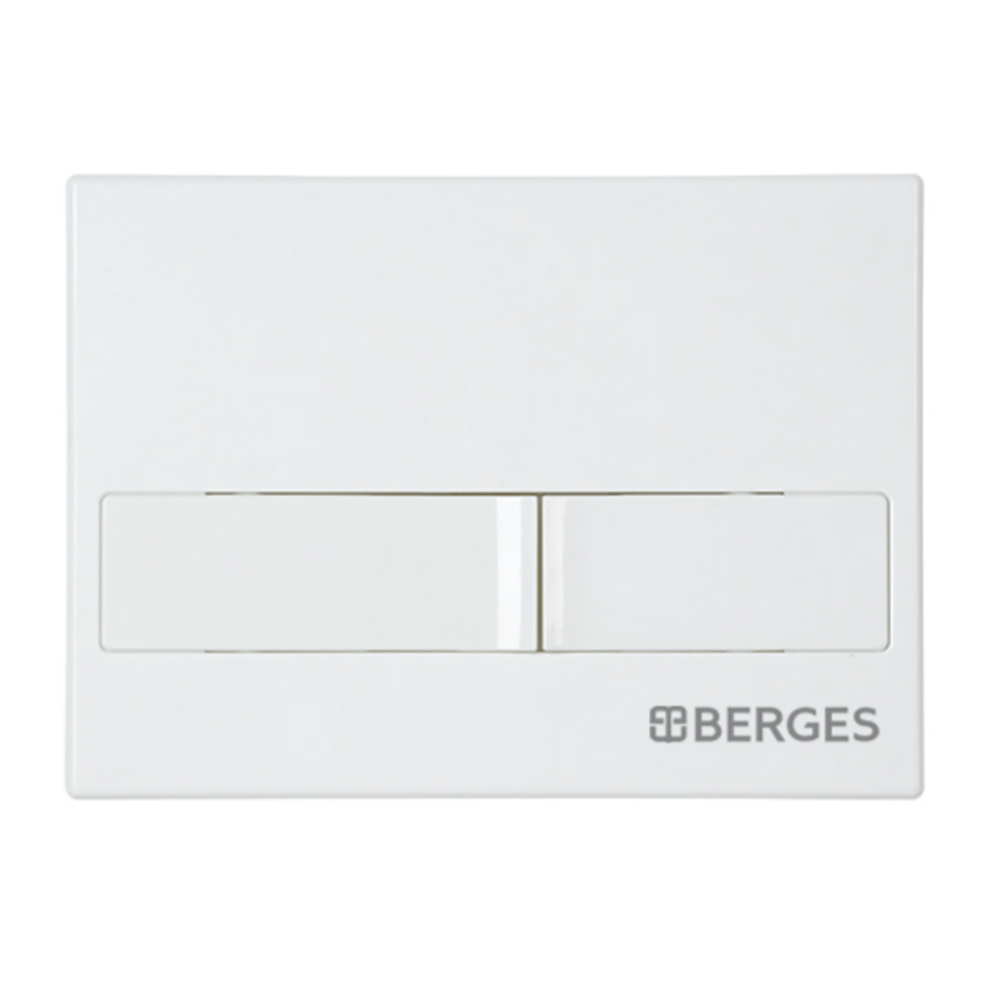 Комплект Berges 043373 унитаза Vita Rimless с сиденьем микролифт и инсталляции Novum с белой кнопкой L1